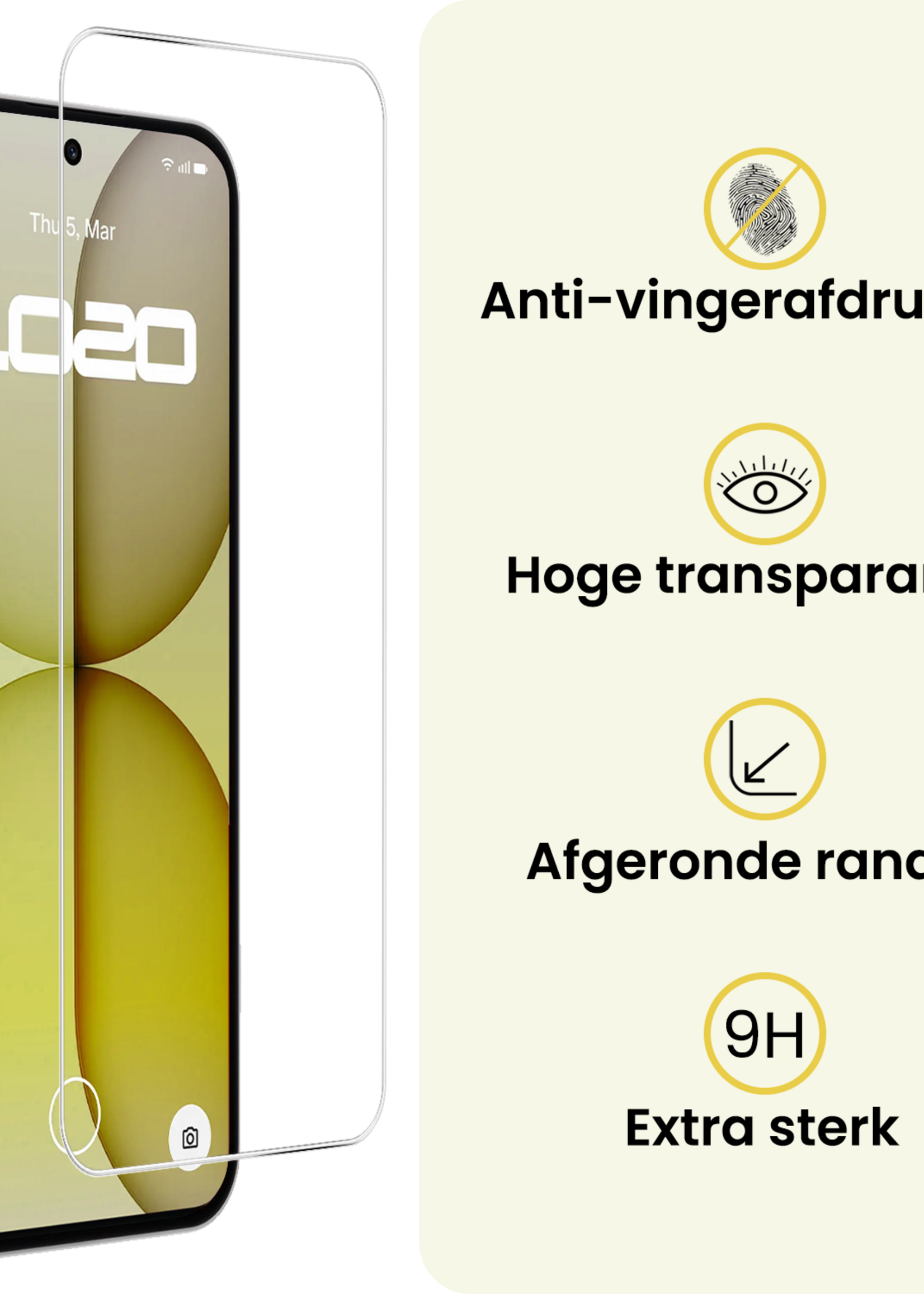 LUQ LUQ Nothing Phone (4a) Screenprotector Glas