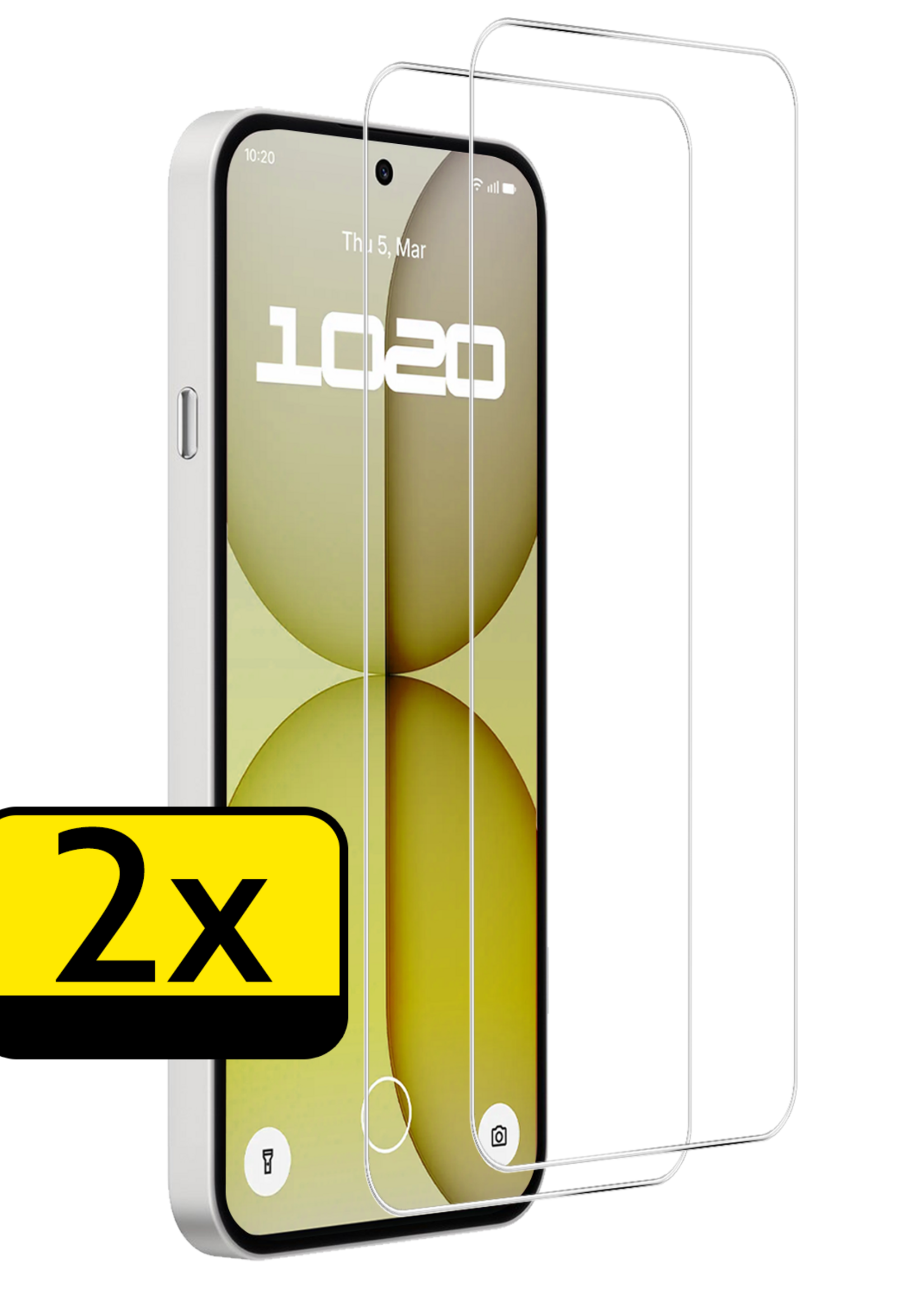 LUQ LUQ Nothing Phone (4a) Screenprotector Glas  - 2 PACK