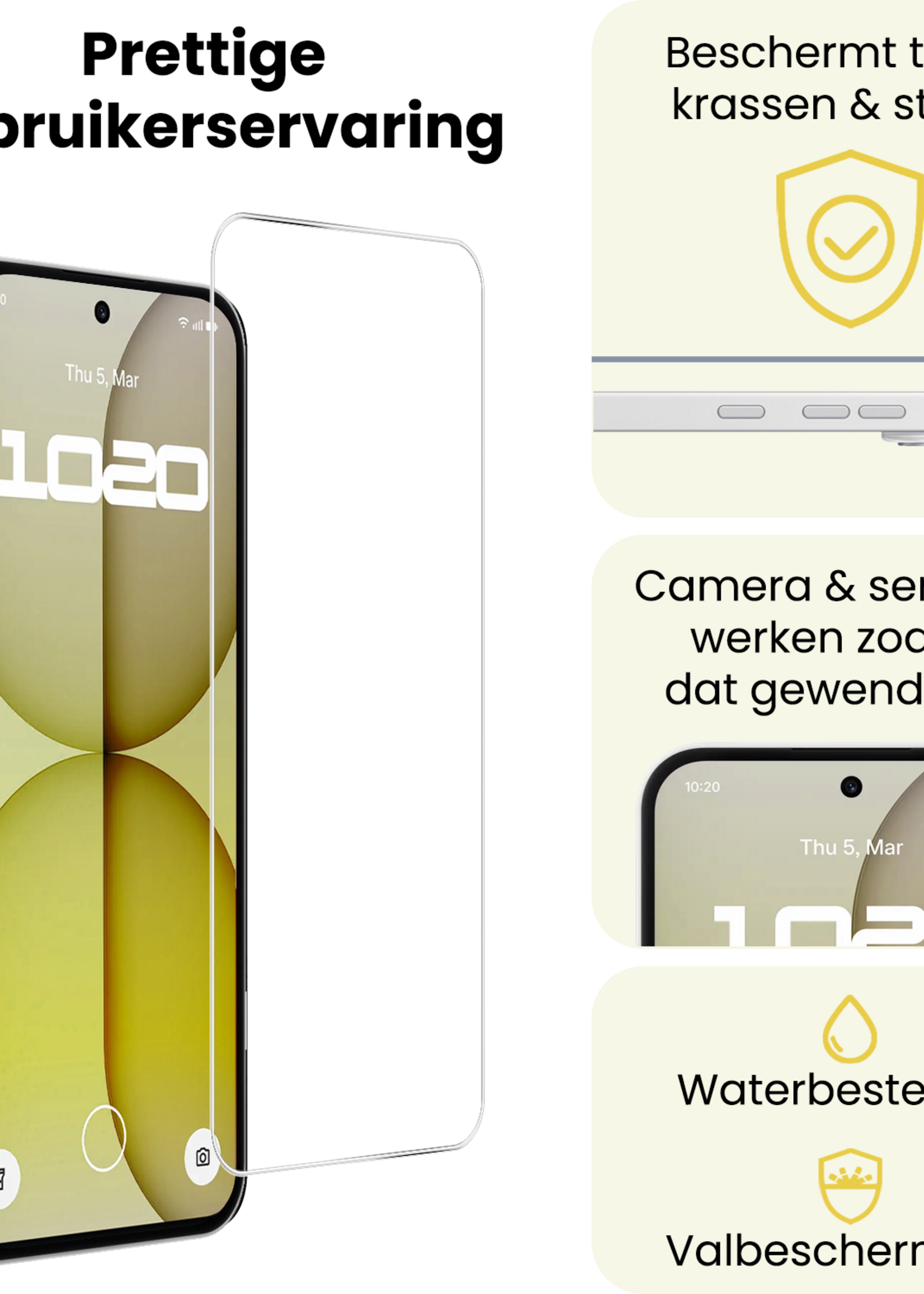 LUQ LUQ Nothing Phone (4a) Screenprotector Glas  - 2 PACK