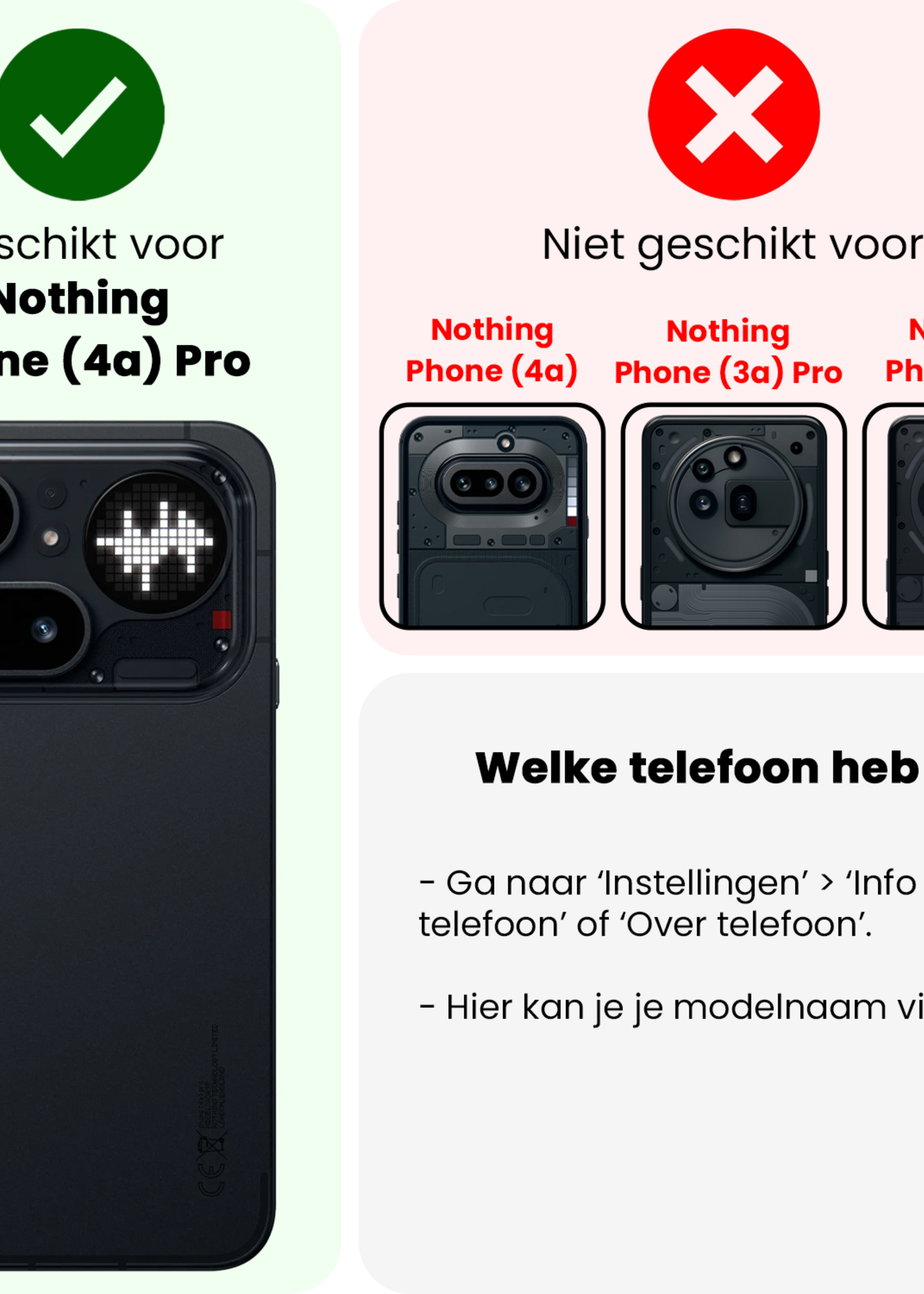 LUQ LUQ Nothing Phone (4a) Pro Screenprotector Glas