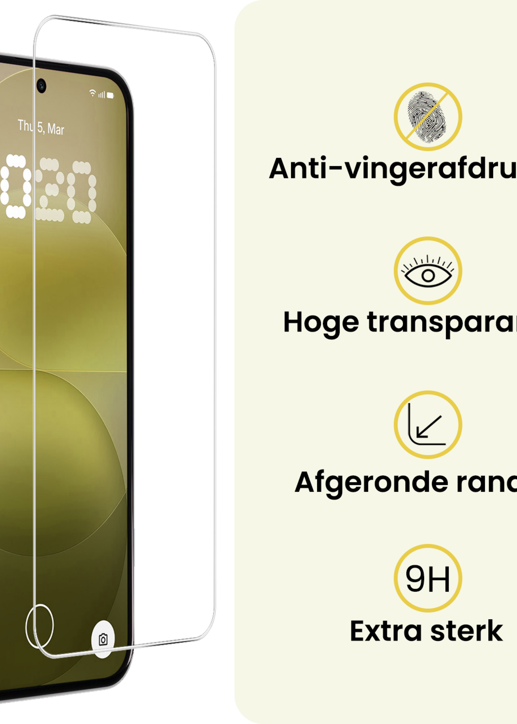 LUQ LUQ Nothing Phone (4a) Pro Screenprotector Glas  - 3 PACK