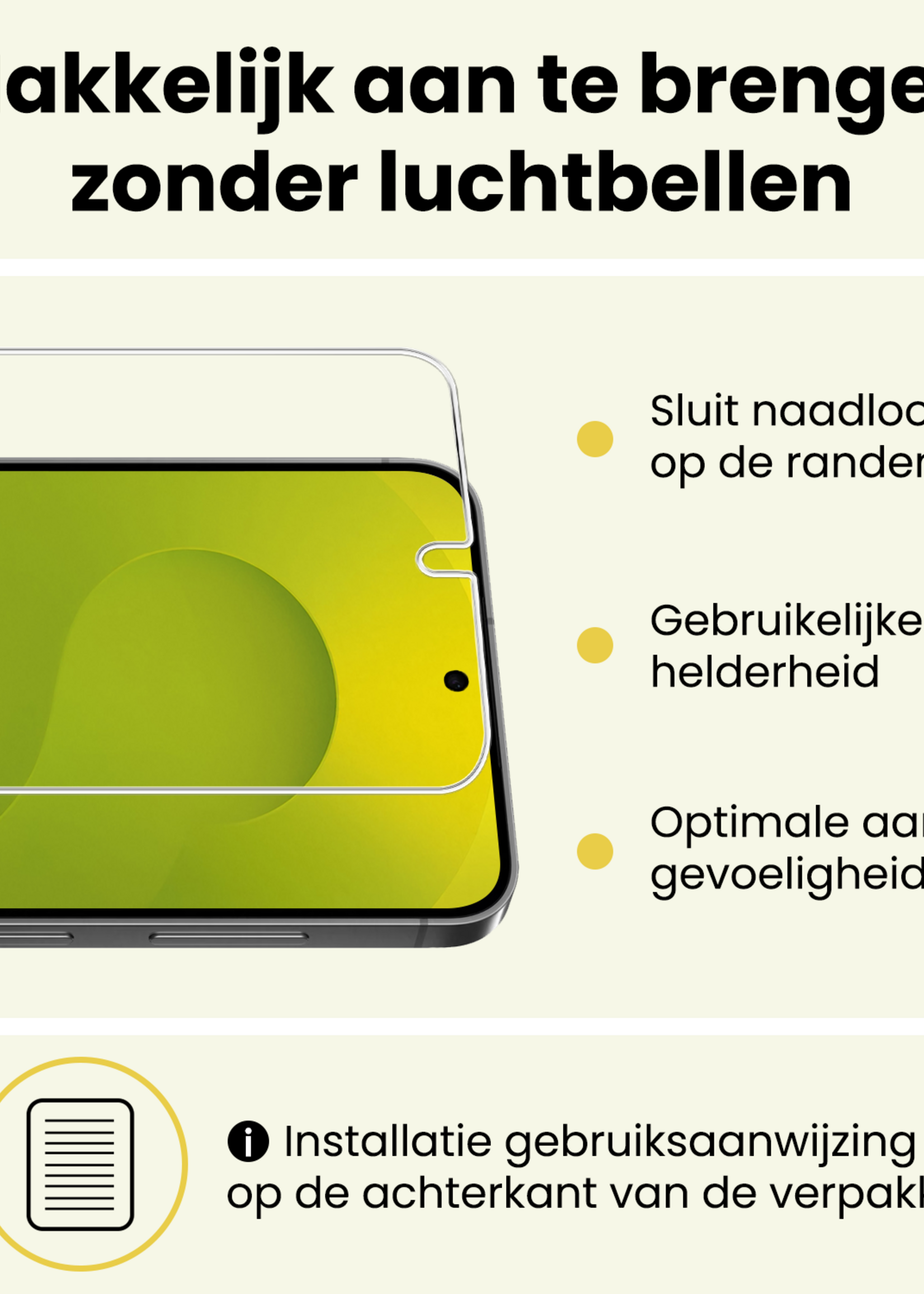 LUQ LUQ Samsung Galaxy S25 Edge Hoesje Siliconen Met 2x Screenprotector - Lila