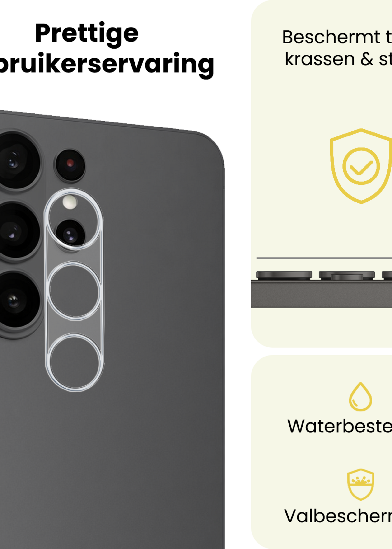 LUQ LUQ Samsung Galaxy S26 Ultra Camera Screenprotector - 2 PACK