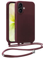 LUQ LUQ iPhone 17 Hoesje met Koord - Aubergine