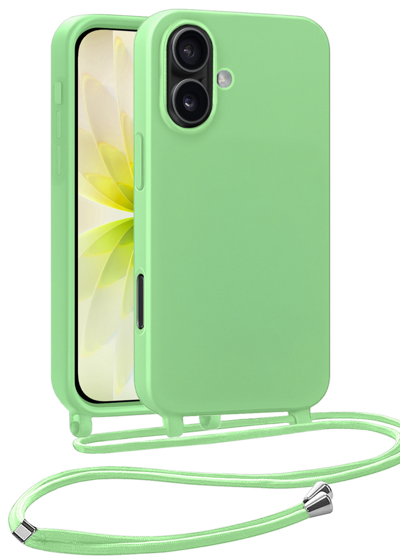 LUQ LUQ iPhone 17 Hoesje met Koord - Groen