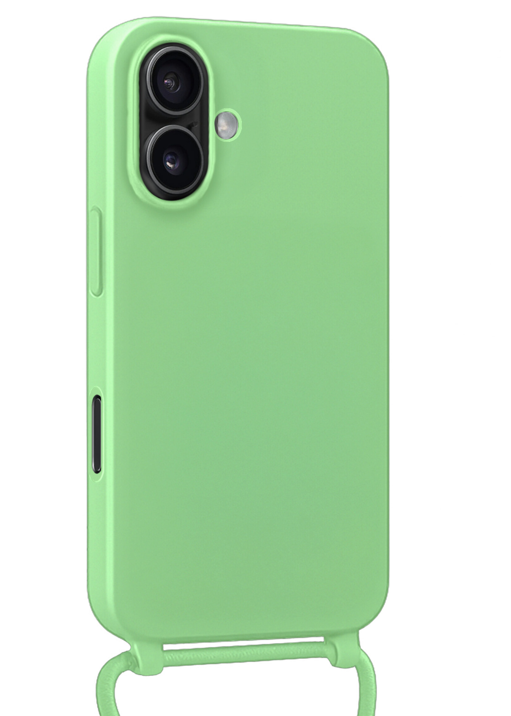 LUQ LUQ iPhone 17 Hoesje met Koord Met Screenprotector - Groen