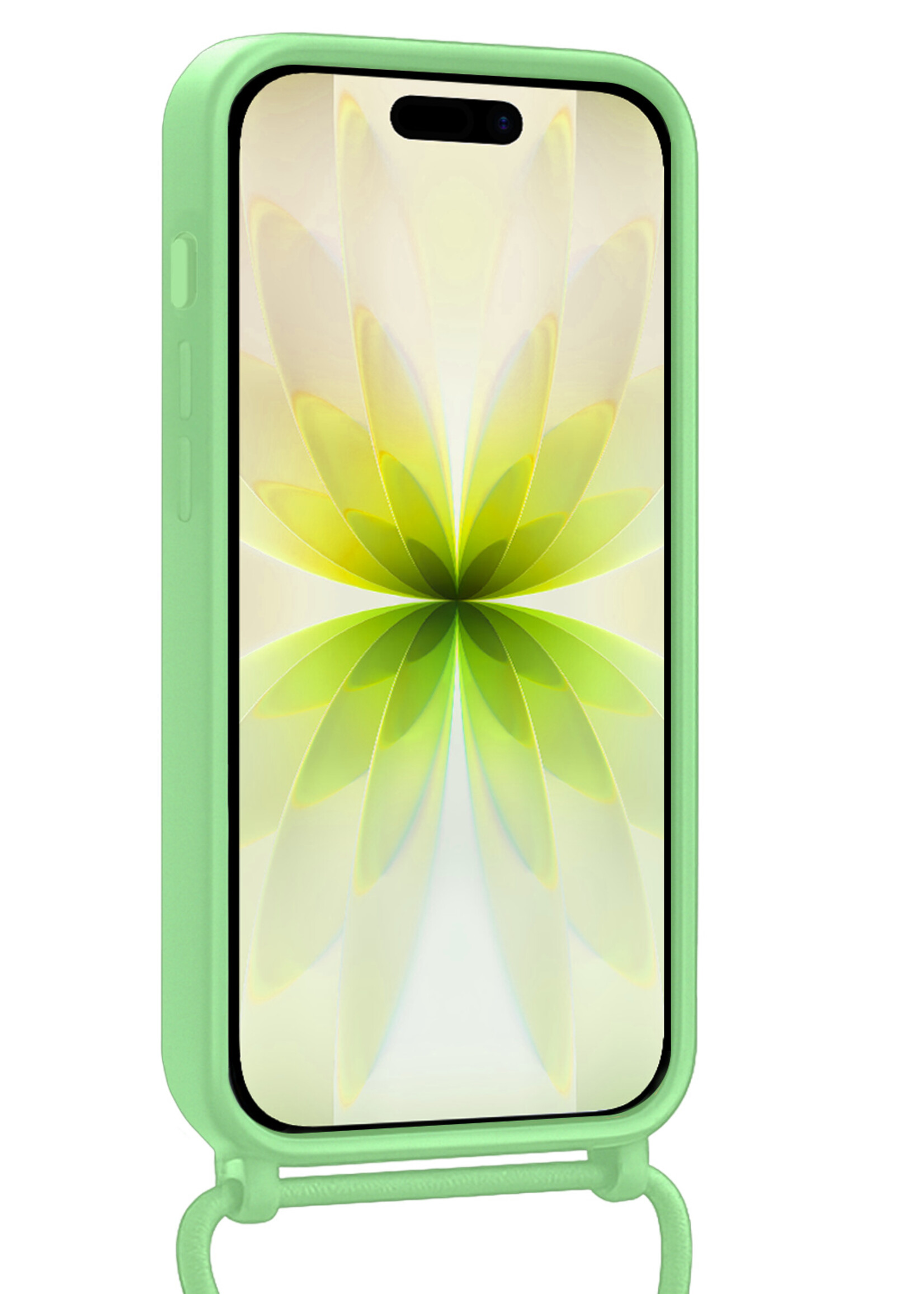 LUQ LUQ iPhone 17 Hoesje met Koord Met Screenprotector - Groen