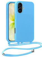 LUQ LUQ iPhone 17 Hoesje met Koord - Lichtblauw