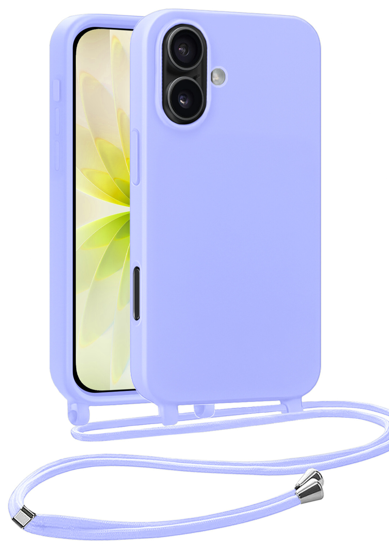 LUQ LUQ iPhone 17 Hoesje met Koord - Lila