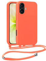 LUQ LUQ iPhone 17 Hoesje met Koord - Papaya