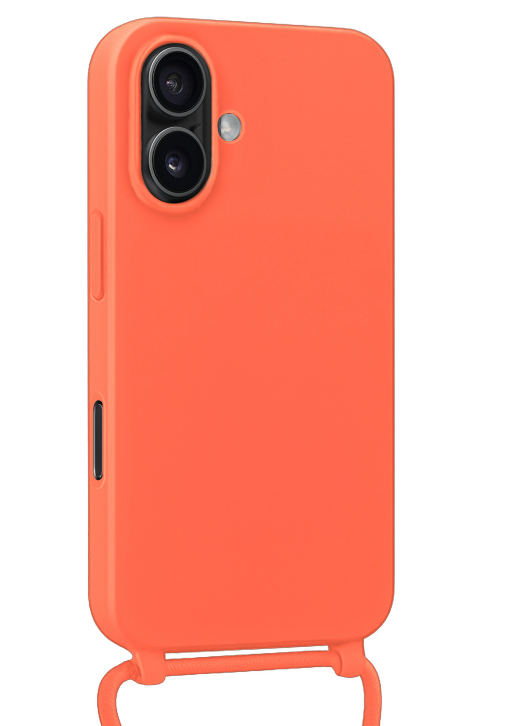 LUQ LUQ iPhone 17 Hoesje met Koord - Papaya - 2 PACK