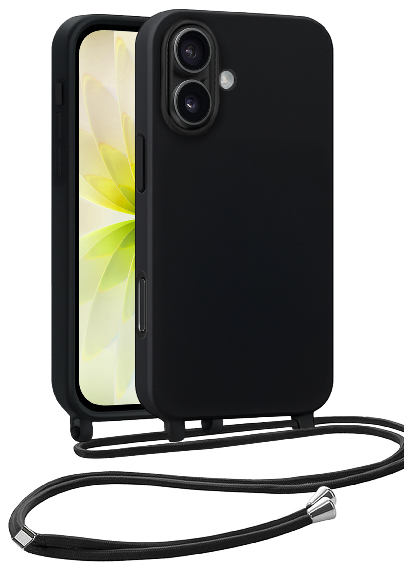 LUQ LUQ iPhone 17 Hoesje met Koord - Zwart