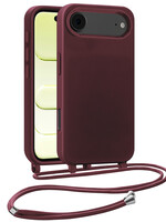 LUQ LUQ iPhone Air Hoesje met Koord - Aubergine