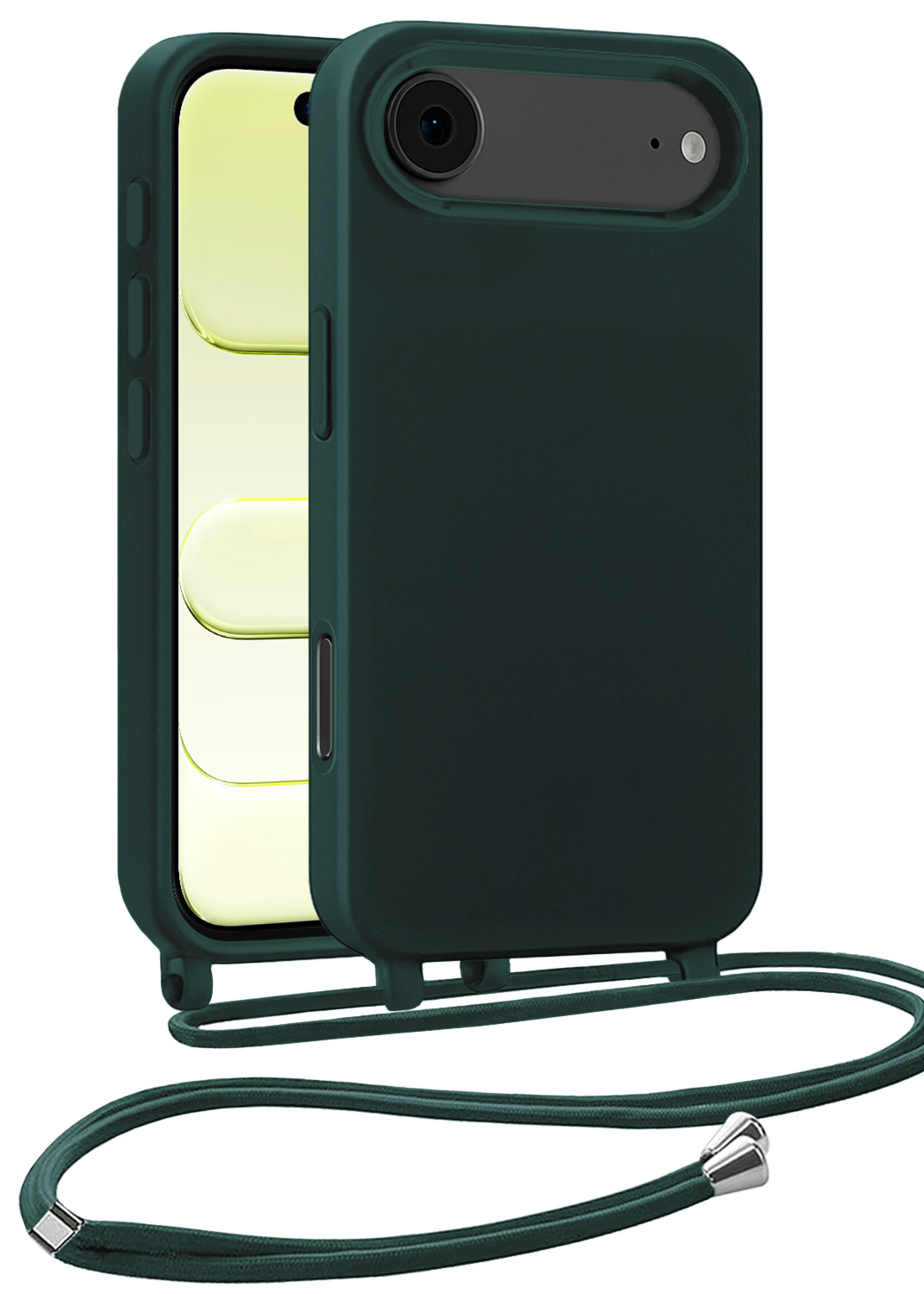 LUQ LUQ iPhone Air Hoesje met Koord - Donkergroen