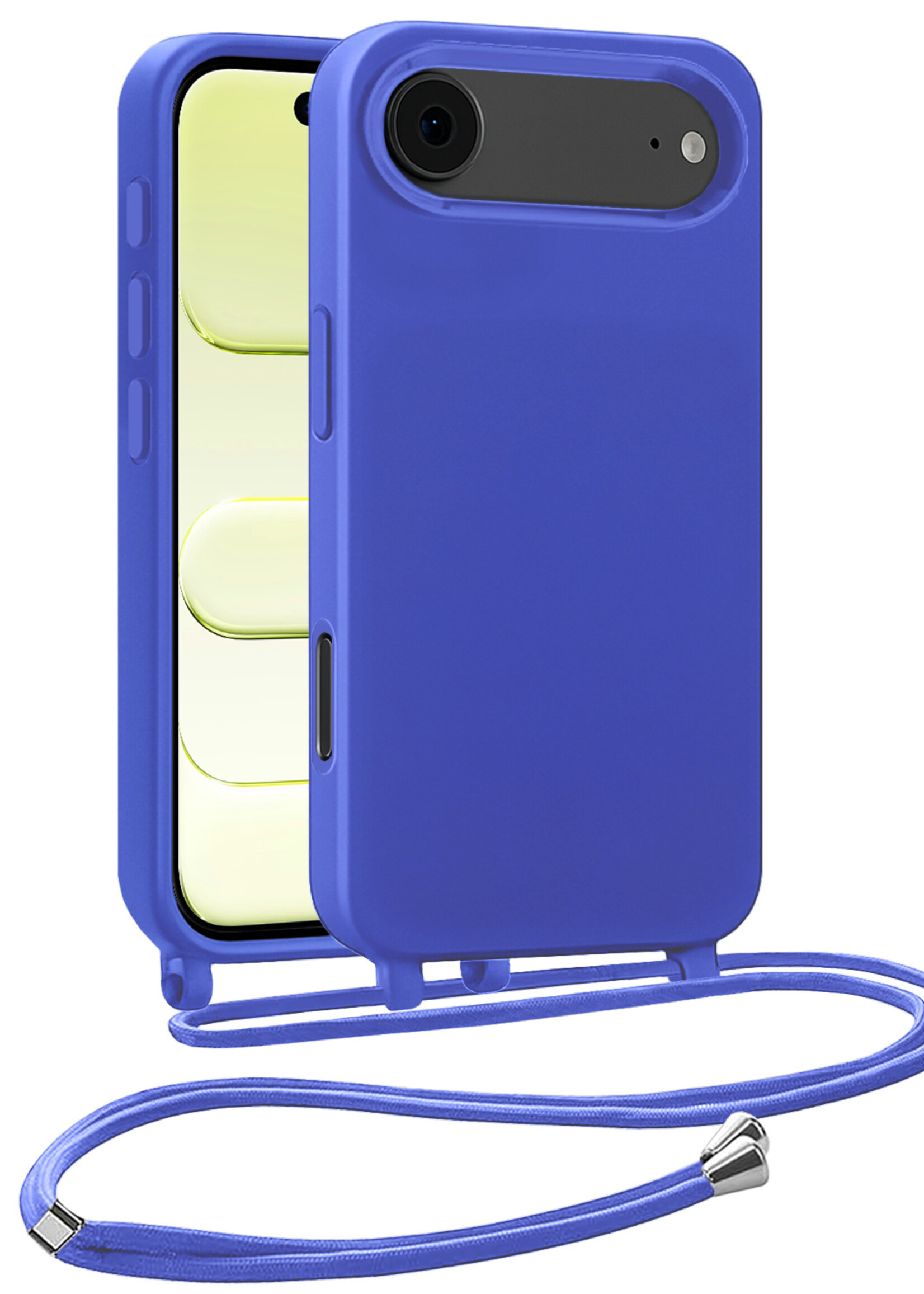 LUQ LUQ iPhone Air Hoesje met Koord - Fel Blauw