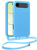 LUQ LUQ iPhone Air Hoesje met Koord - Lichtblauw