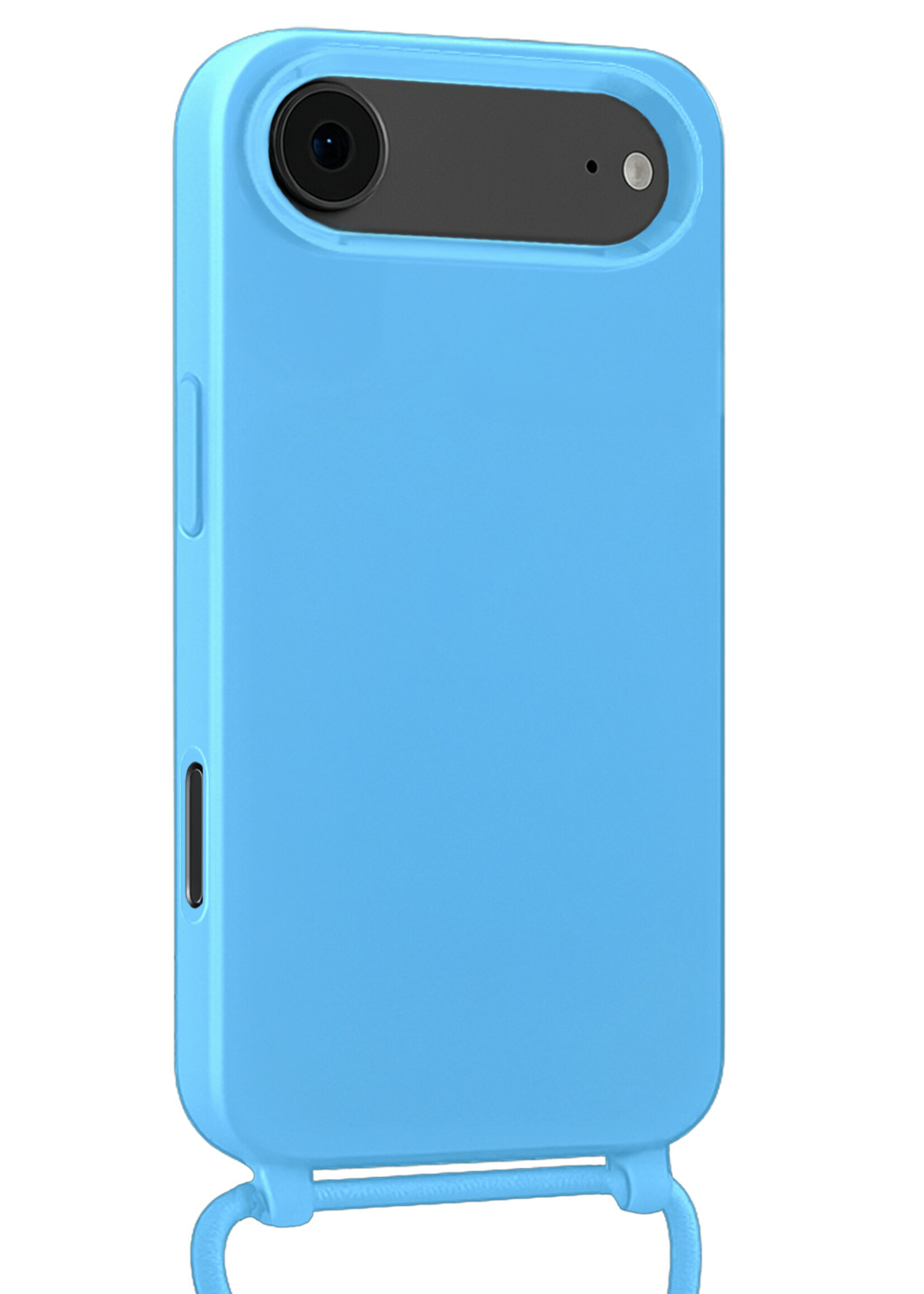 LUQ LUQ iPhone Air Hoesje met Koord - Lichtblauw - 2 PACK