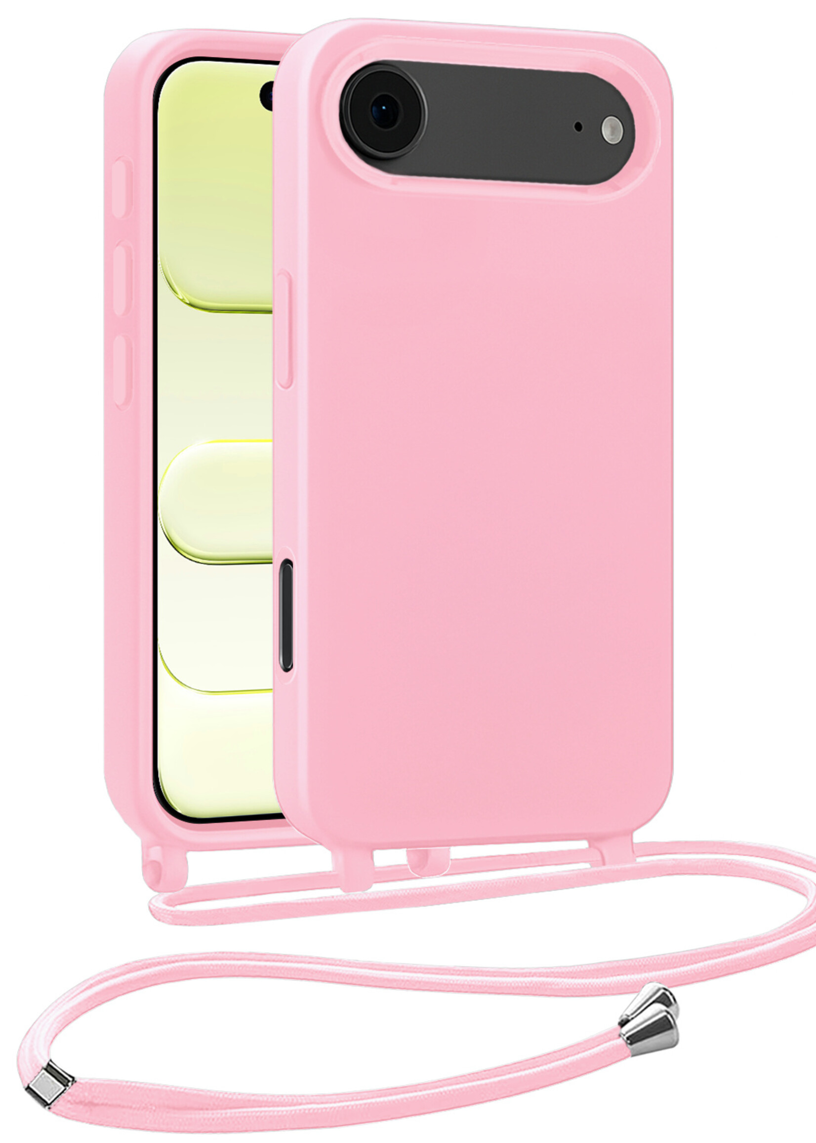 LUQ LUQ iPhone Air Hoesje met Koord - Lichtroze