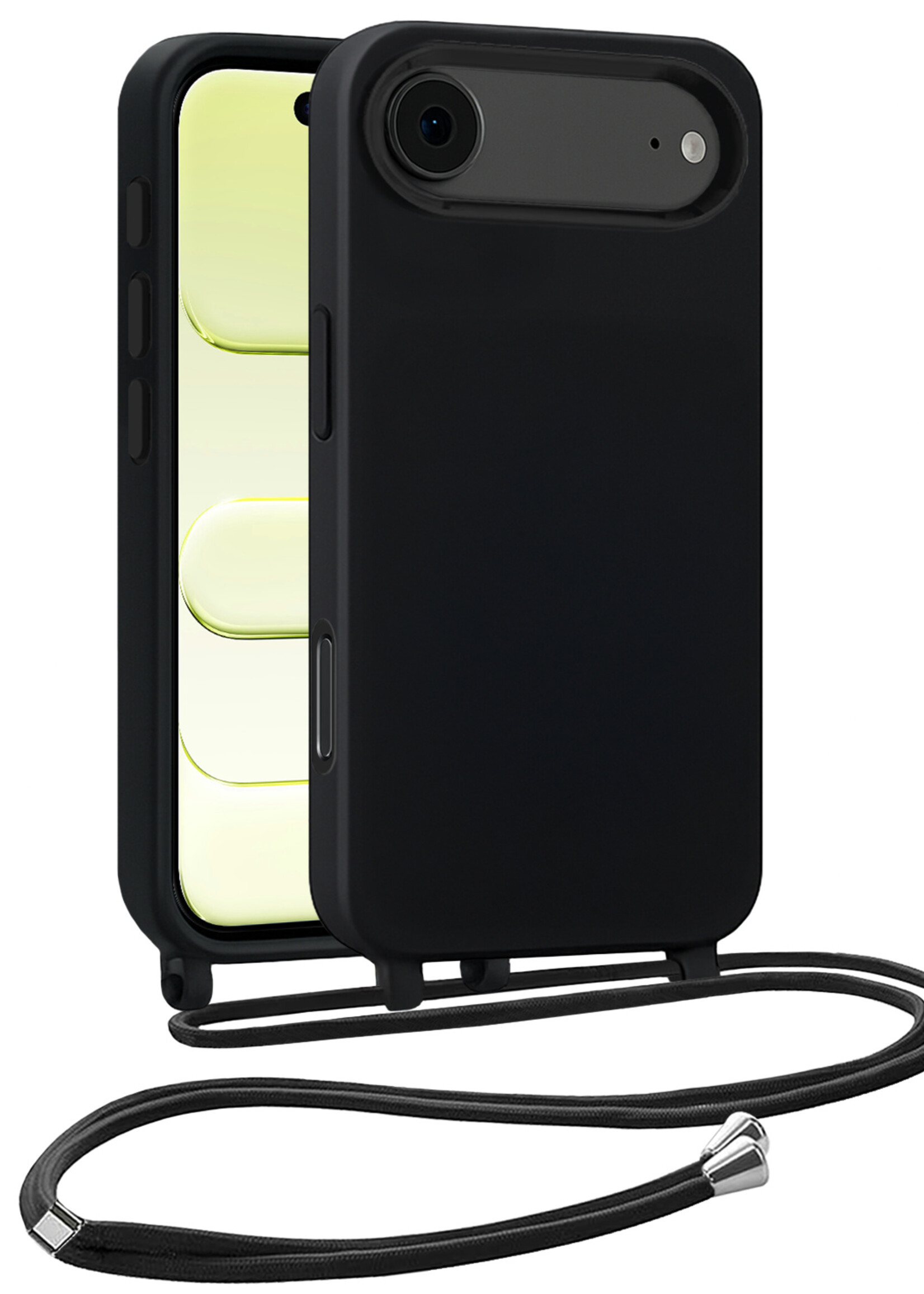 LUQ LUQ iPhone Air Hoesje met Koord - Zwart