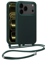 LUQ LUQ iPhone 17 Pro Hoesje met Koord - Donkergroen
