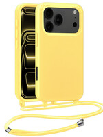 LUQ LUQ iPhone 17 Pro Hoesje met Koord - Geel