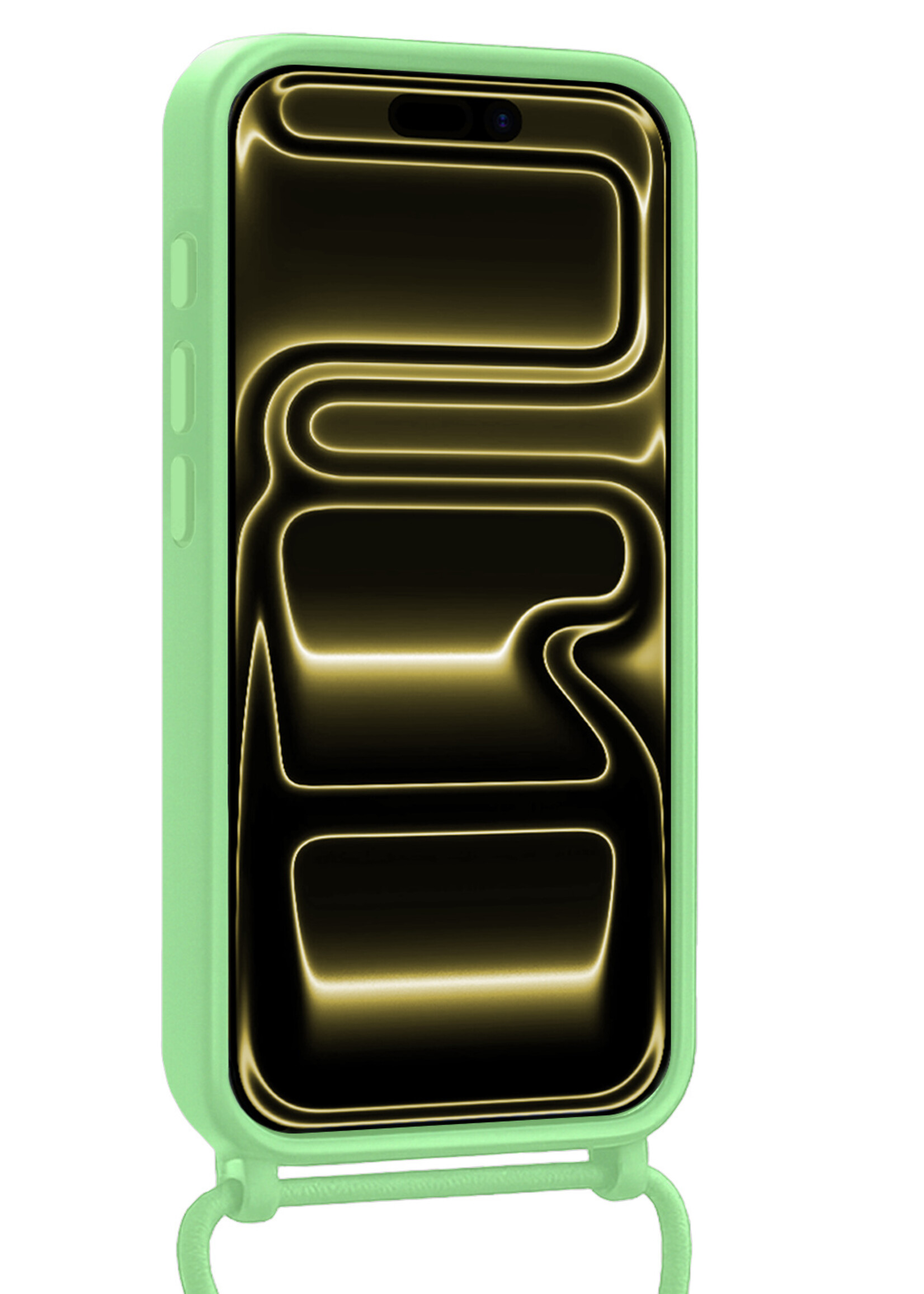 LUQ LUQ iPhone 17 Pro Hoesje met Koord - Groen