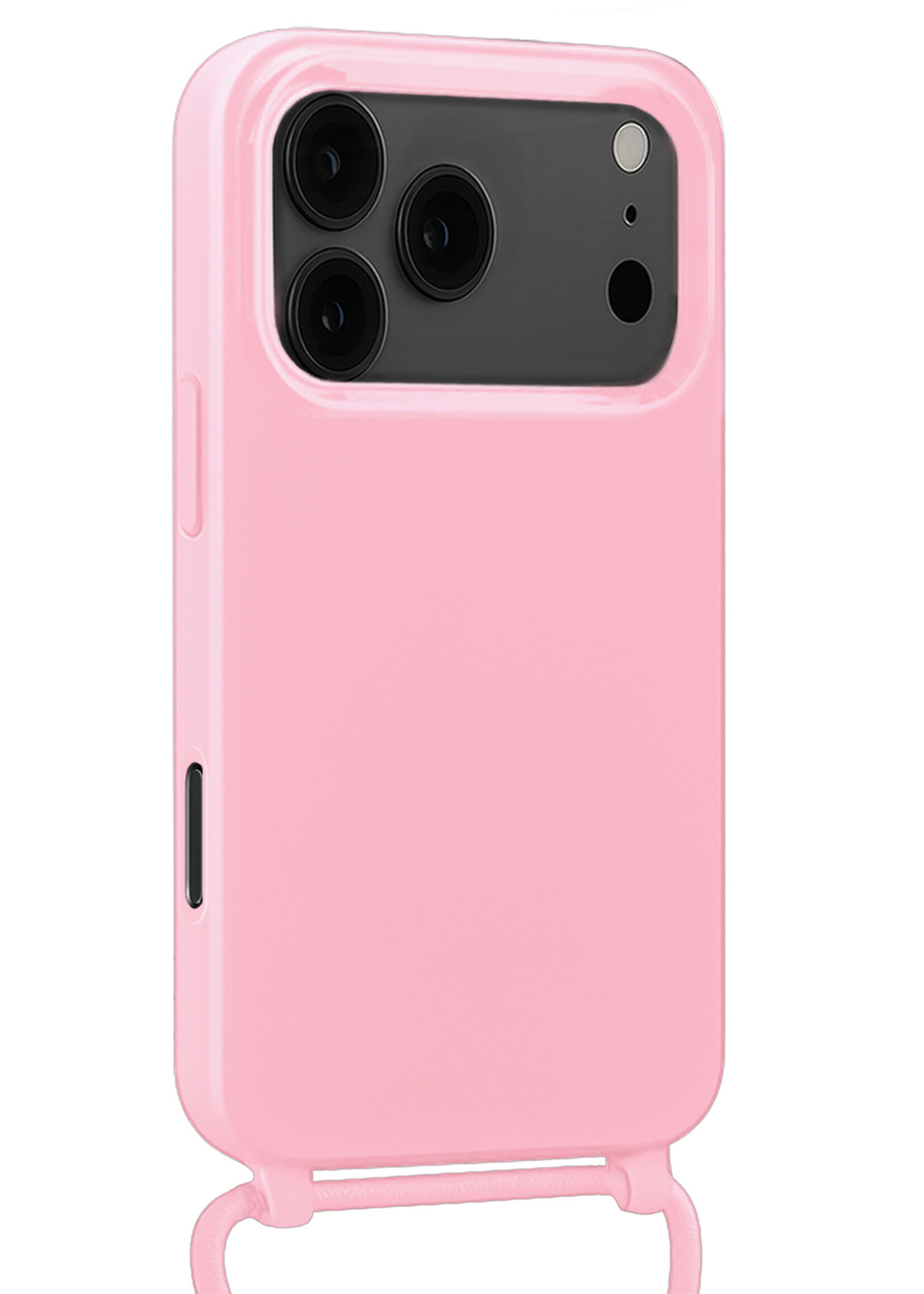 LUQ LUQ iPhone 17 Pro Hoesje met Koord - Lichtroze - 2 PACK