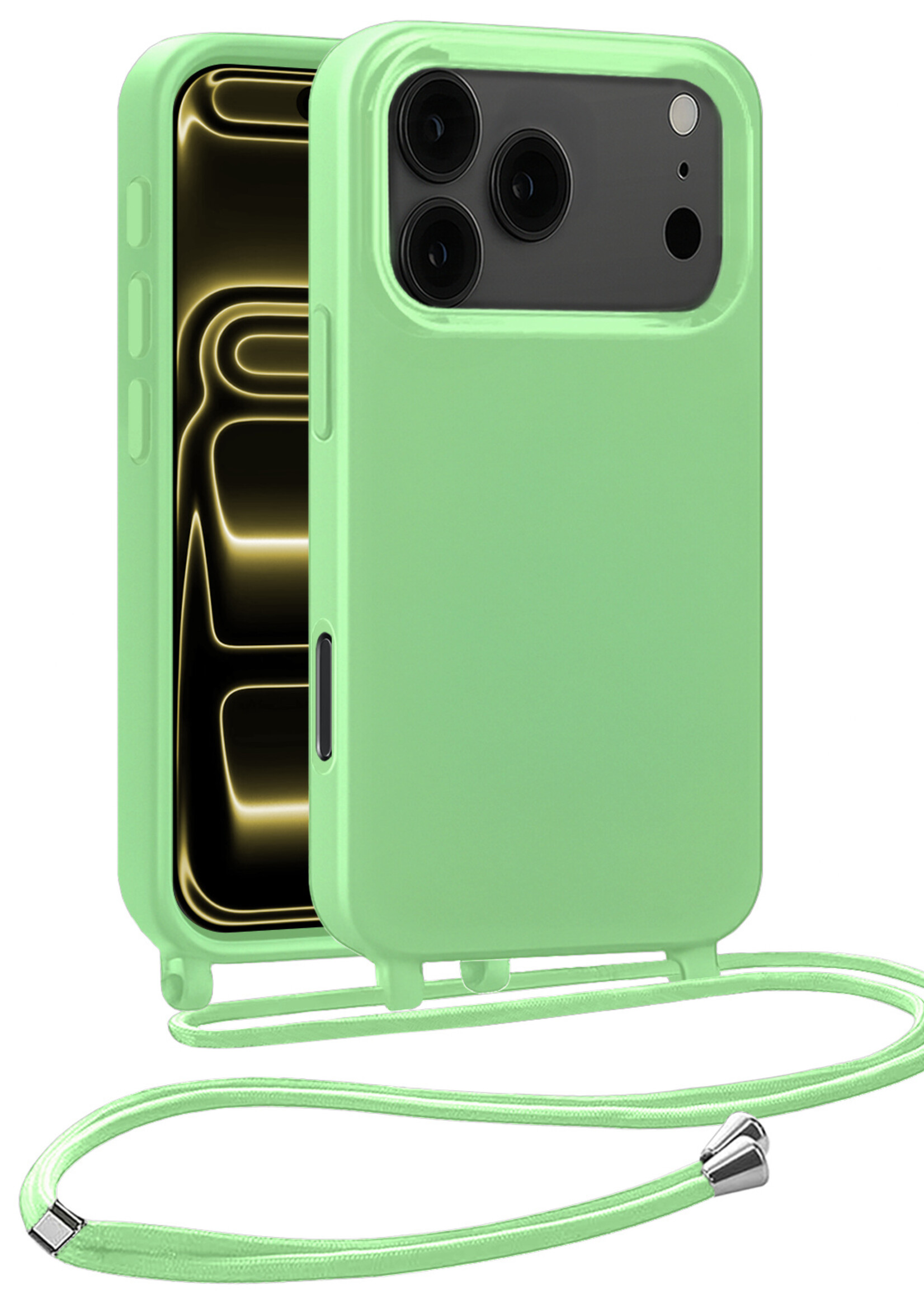 LUQ LUQ iPhone 17 Pro Max Hoesje met Koord - Groen