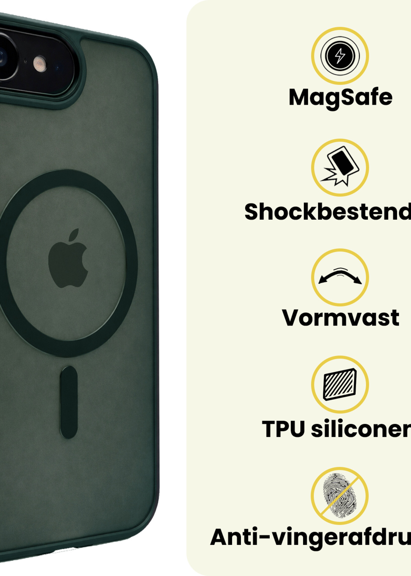 LUQ LUQ iPhone 17e Magsafe Hoesje - Donkergroen