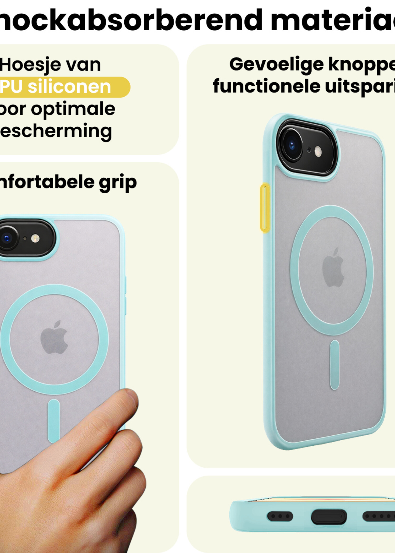 LUQ LUQ iPhone 17e Magsafe Hoesje - Lichtblauw