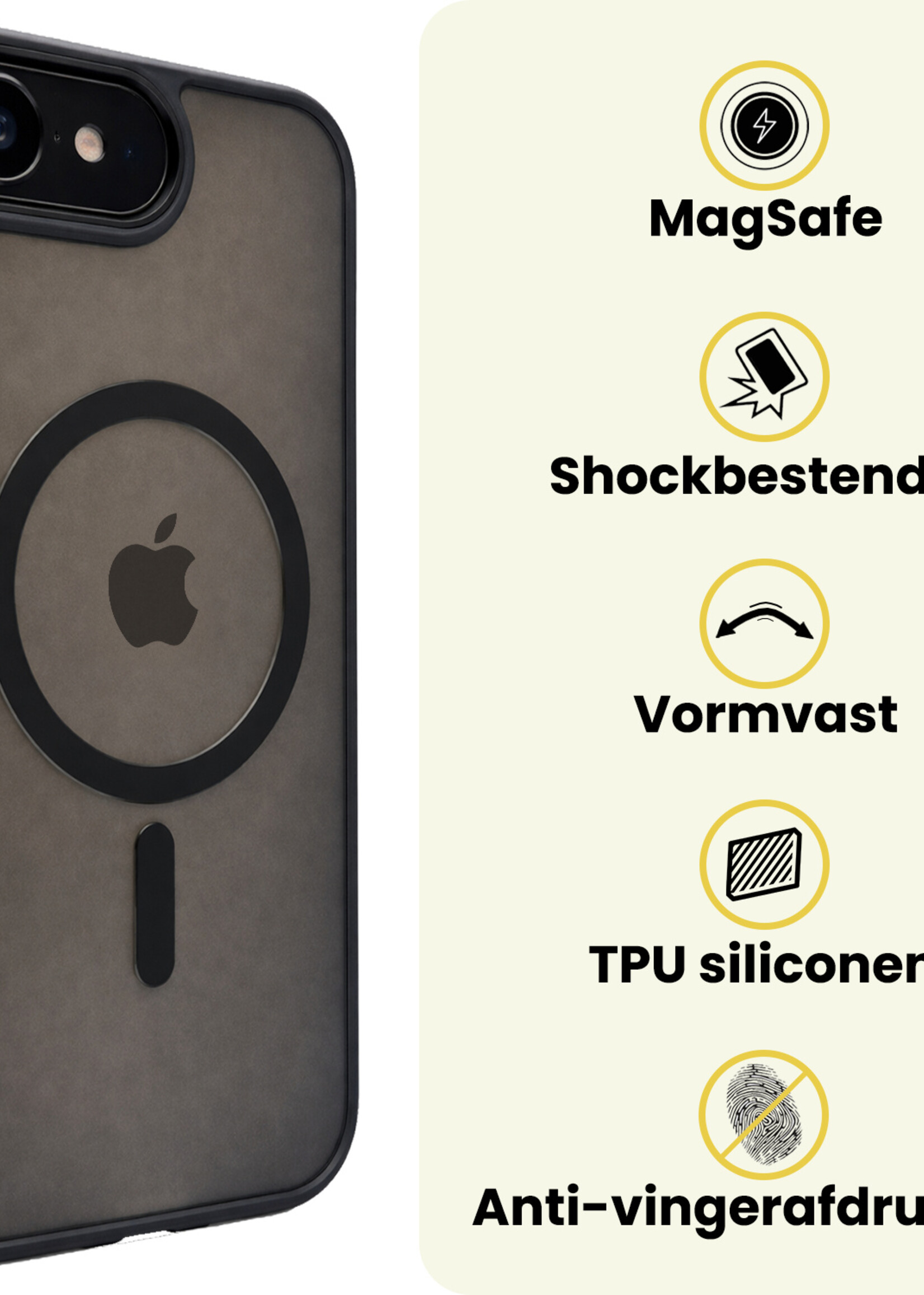 LUQ LUQ iPhone 17e Magsafe Hoesje - Zwart - 2 PACK