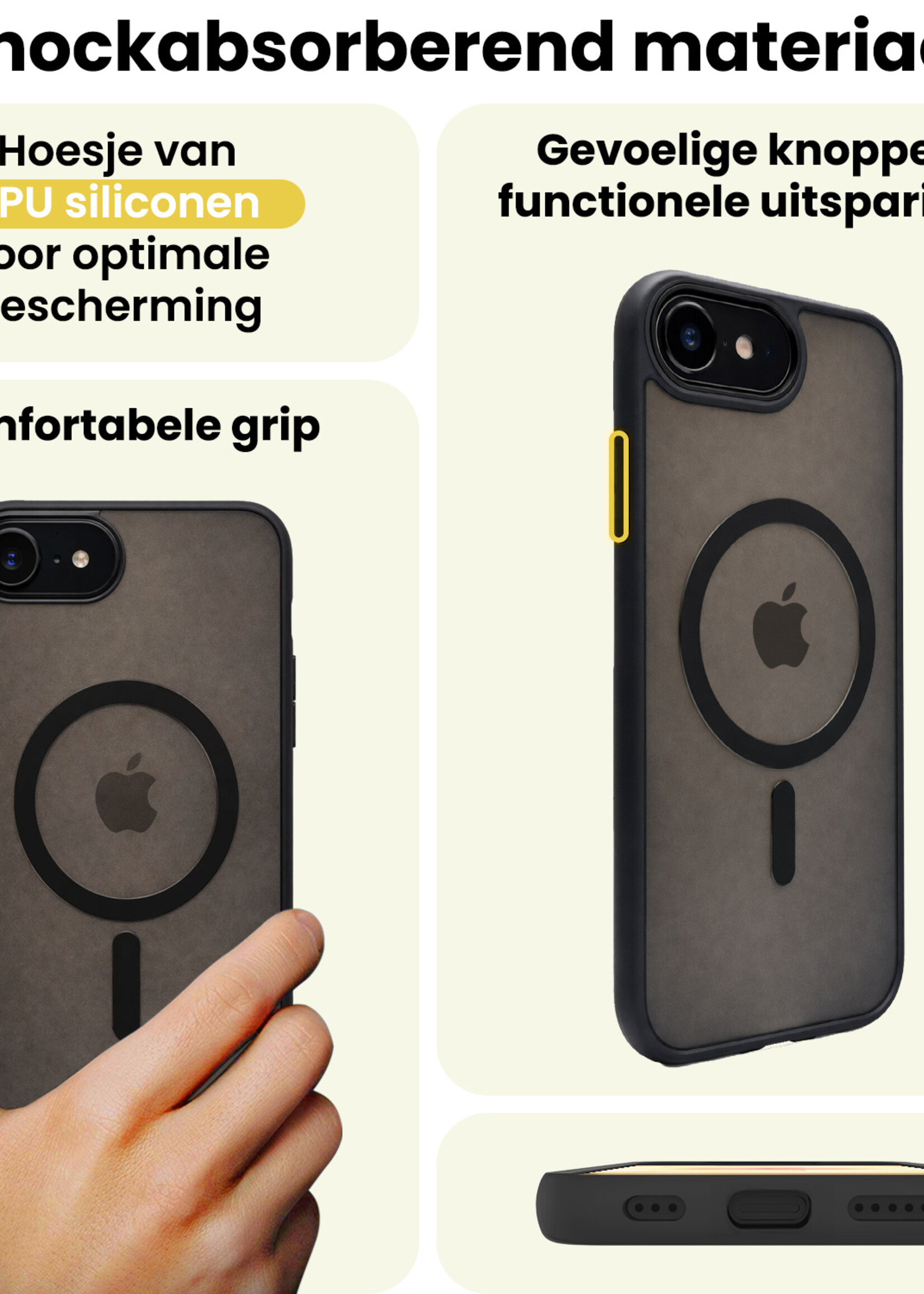 LUQ LUQ iPhone 17e Magsafe Hoesje - Zwart - 2 PACK