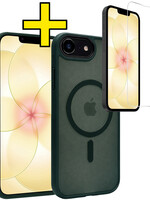 LUQ LUQ iPhone 17e Magsafe Hoesje Donkergroen Met Screenprotector