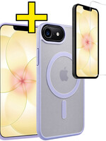 LUQ LUQ iPhone 17e Magsafe Hoesje Lila Met Screenprotector