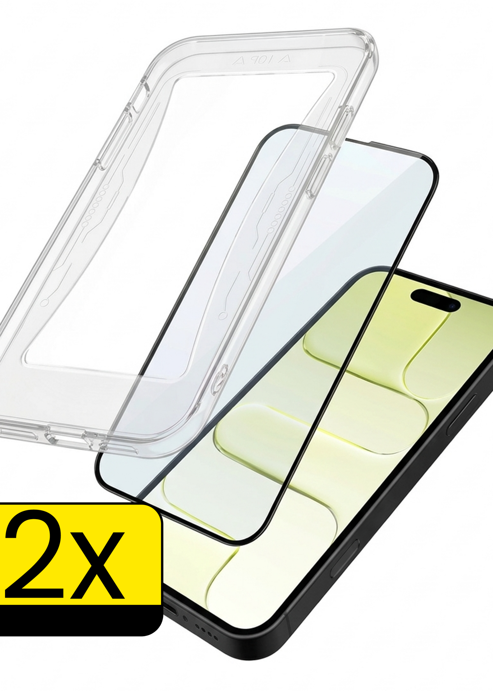 LUQ LUQ iPhone Air Hybrid Screenprotector - 2 PACK