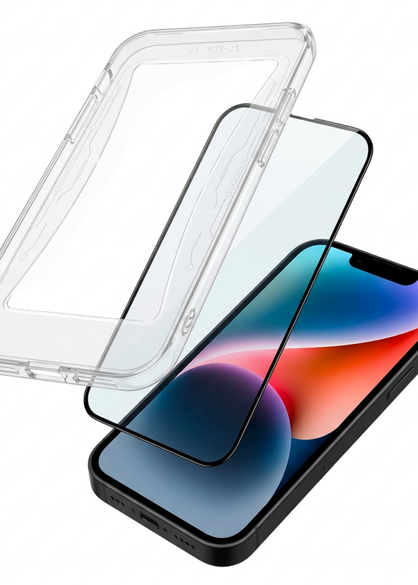 LUQ Screenprotector - Geschikt voor - iPhone 14 Pro Max - Screenprotector Met Installatie Kit Buigbaar Glas Full Cover - Screenprotector Geschikt voor iPhone 14 Pro Max Screenprotector Met Uitlijningstool Full Cover