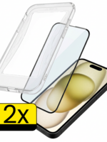 LUQ LUQ iPhone 15 Pro Hybrid Screenprotector - 2 PACK