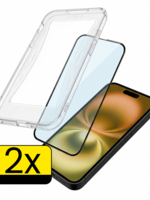 LUQ LUQ iPhone 16 Plus Hybrid Screenprotector - 2 PACK