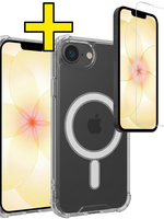 LUQ LUQ iPhone 17e Magsafe Hoesje Transparant Met Screenprotector