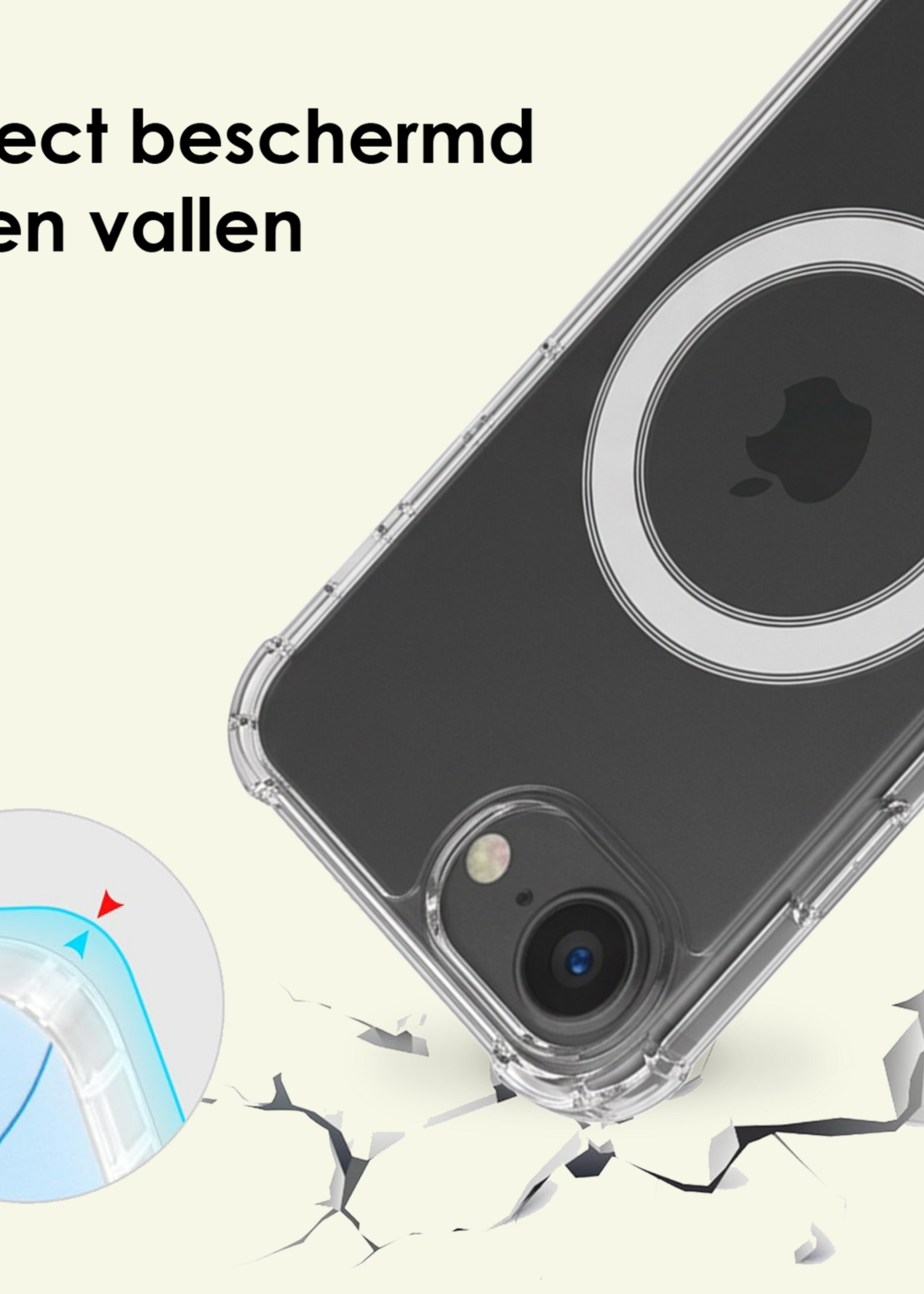 LUQ LUQ iPhone 17e Magsafe Hoesje - Transparant