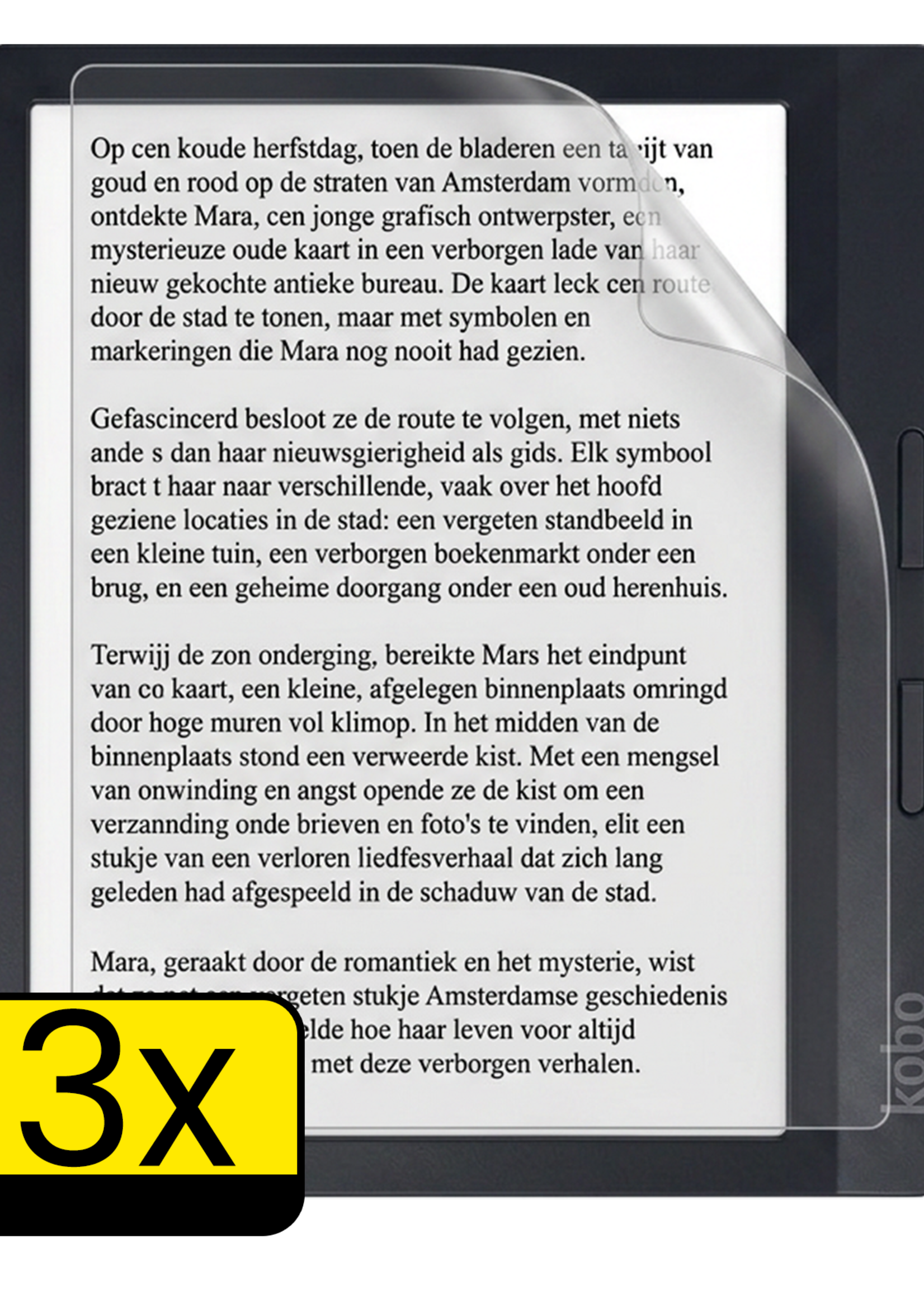 LUQ LUQ Kobo Libra H2O Schermfolie - 3 stuks