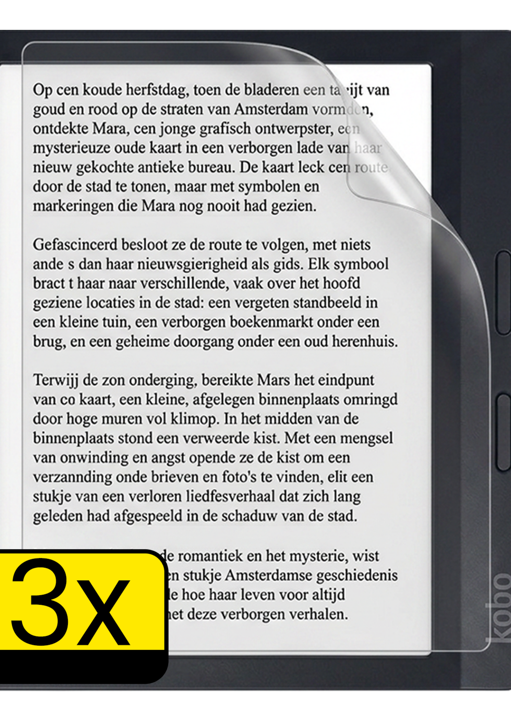 LUQ LUQ Kobo Sage Schermfolie - 3 stuks