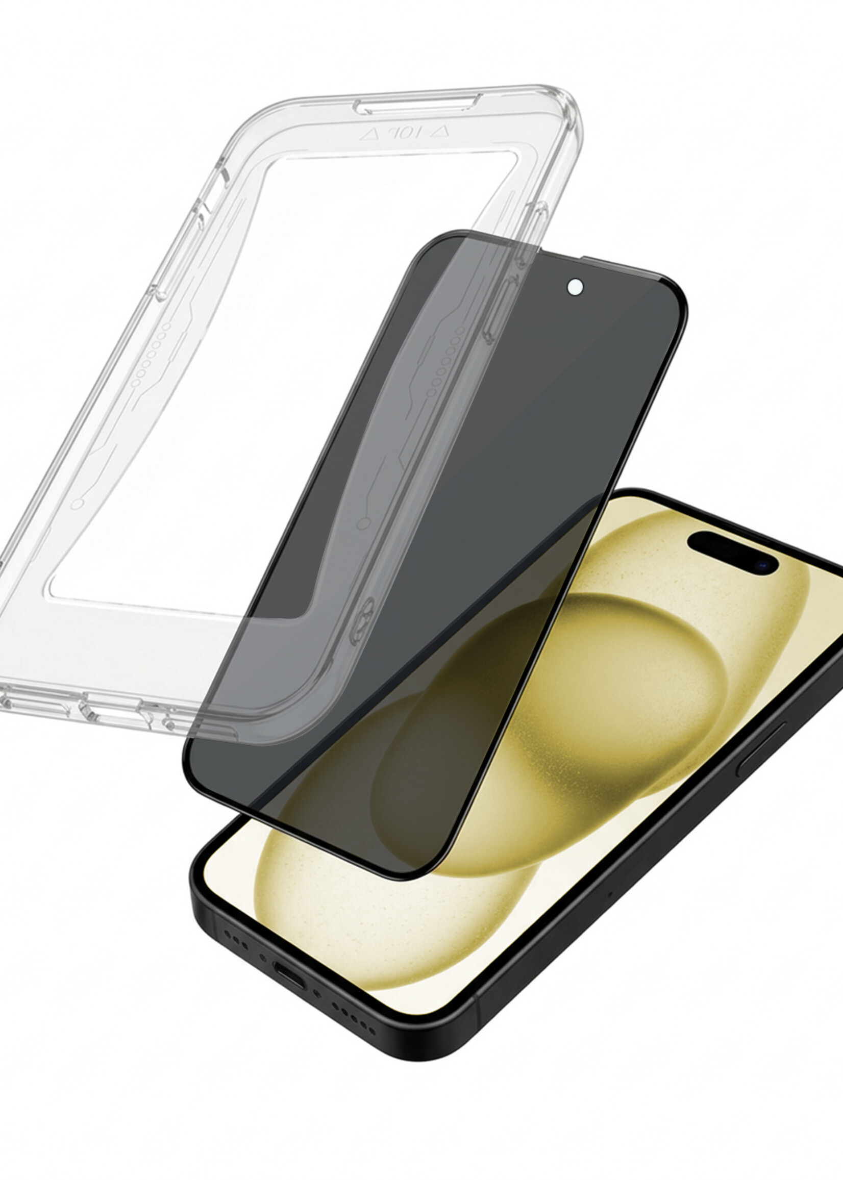 LUQ LUQ iPhone 15 Hybrid Privacy Screenprotector