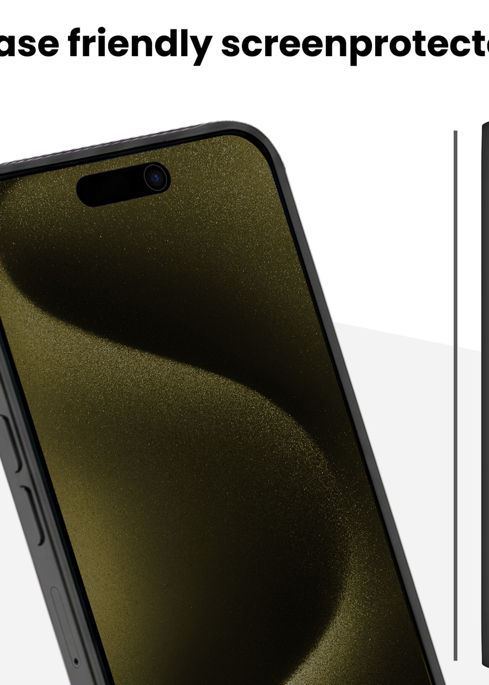 LUQ LUQ iPhone 15 Pro Max Hybrid Privacy Screenprotector - 3 PACK