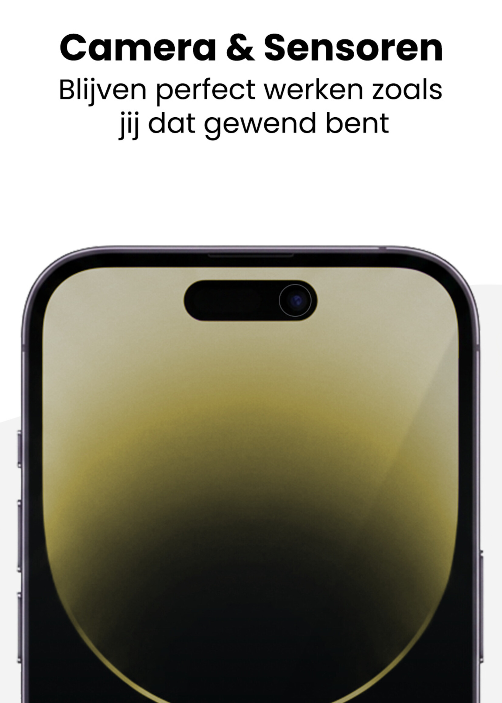 LUQ LUQ iPhone 14 Pro Hybrid Privacy Screenprotector
