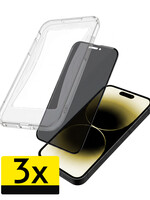 LUQ LUQ iPhone 14 Pro Hybrid Privacy Screenprotector - 3 PACK