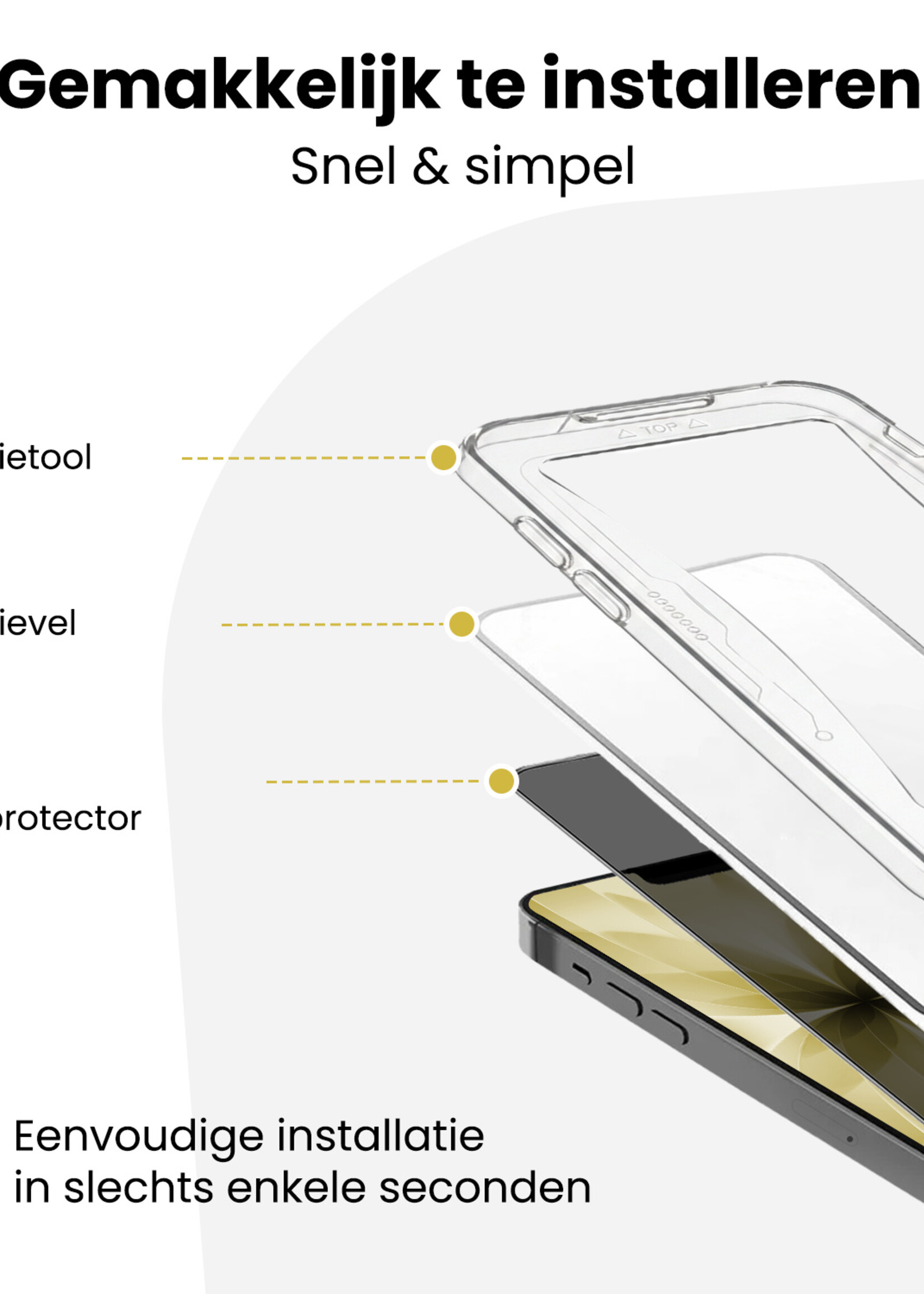 LUQ LUQ iPhone 17 Hybrid Privacy Screenprotector