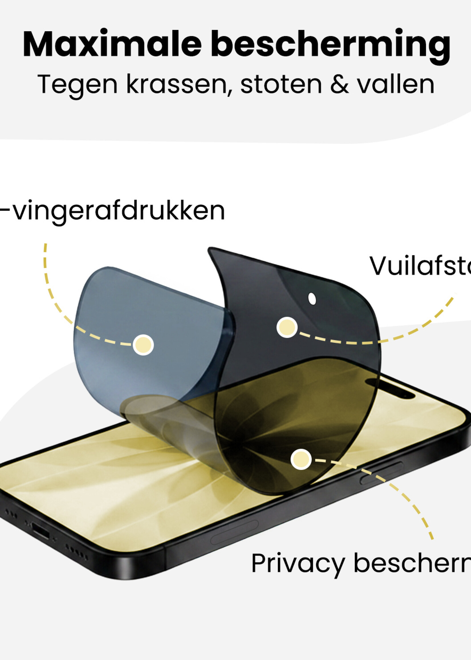 LUQ LUQ iPhone 17 Hybrid Privacy Screenprotector