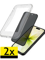 LUQ LUQ iPhone 17 Hybrid Privacy Screenprotector - 2 PACK
