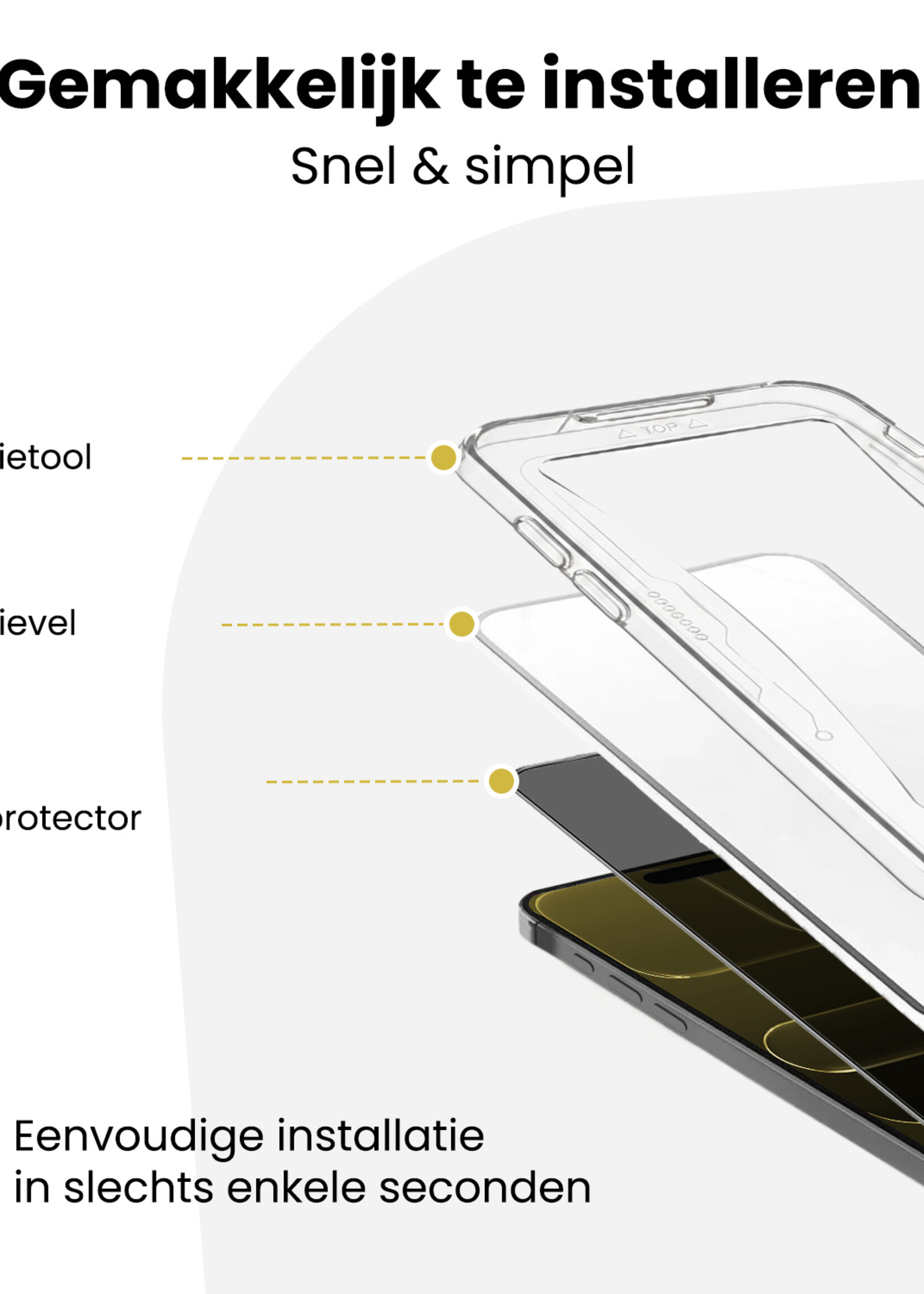LUQ LUQ iPhone Air Hybrid Privacy Screenprotector